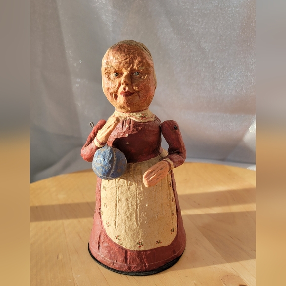 HTF Dept 56 Poliwoggs Christmas Folk Art Collection MRS CLAUS Holiday - Picture 1 of 10